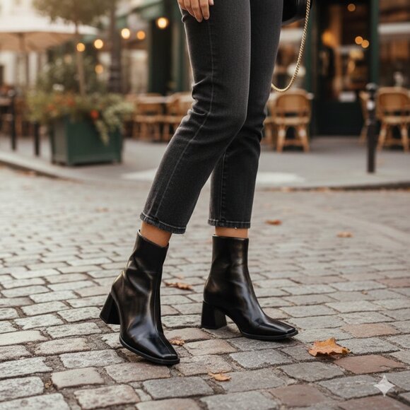NIB Jeffrey Campbell Women's Sherpal Block Heel Booties - Picture 1 of 8